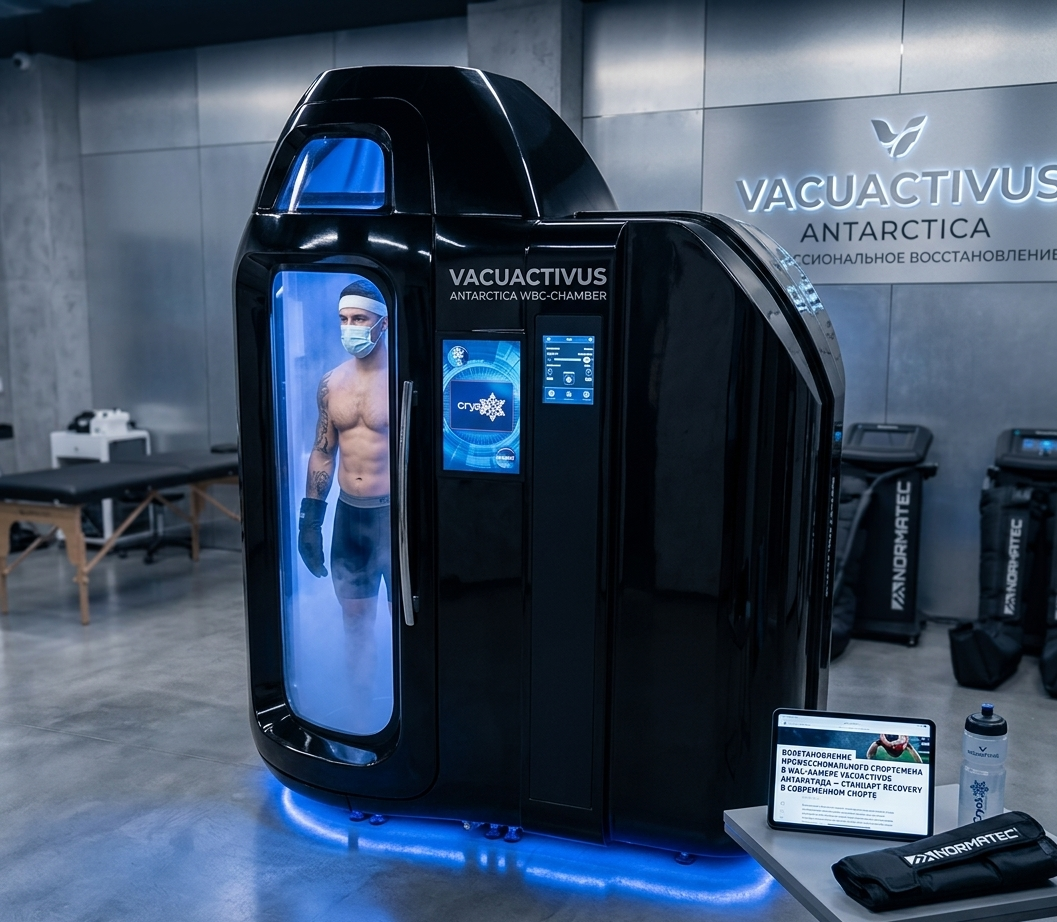 Криотерапия для спортсменов — восстановление после тренировки в WBC-камере VACUACTIVUS Антарктида