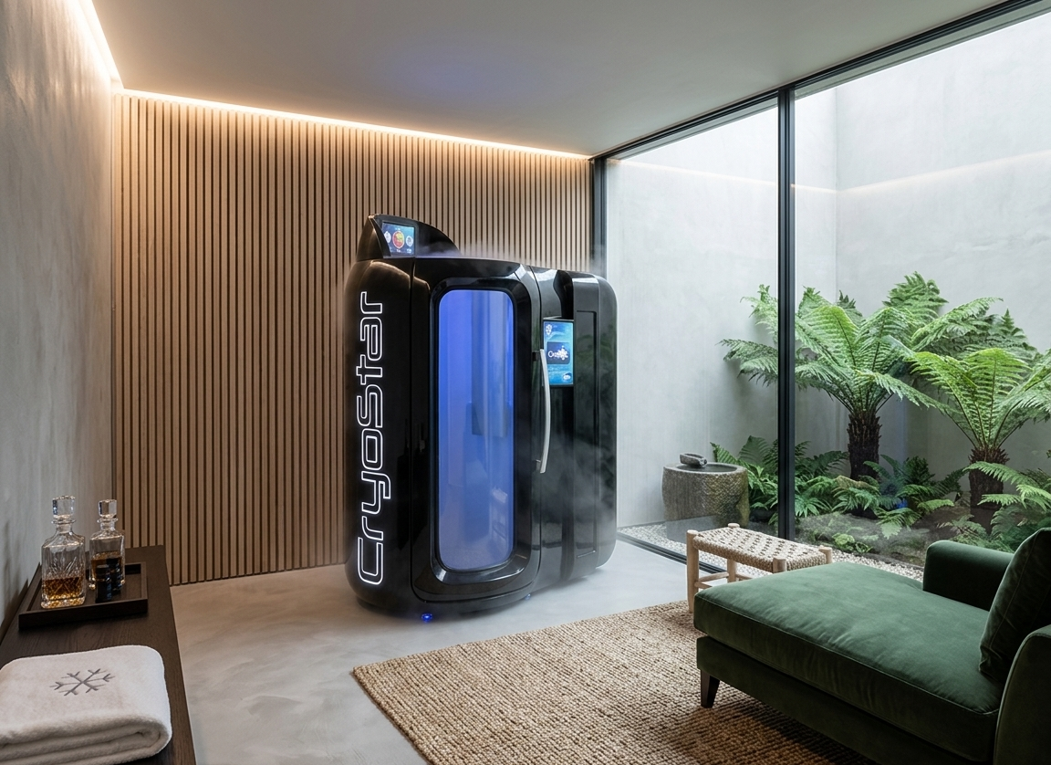 Криосауна для дома VACUACTIVUS Антарктида Электрик в частной резиденции в Казахстане